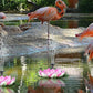 Pompe pour fontaine en forme de fleur de lotus à énergie solaire