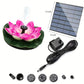 Pompe pour fontaine en forme de fleur de lotus à énergie solaire