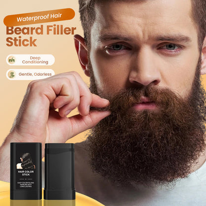 💧✨-50% Stick colorant barbe et cheveux, formule résistante à l’eau, tenue durable toute la journée 🕒