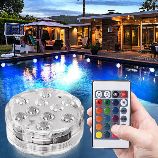 💧 50% DE RÉDUCTION! 🏊 Éclairage LED Étanche pour Piscine avec Télécommande – Multicolore, Économe en Énergie & Parfait pour l'Ambiance ✨