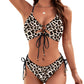 Ensemble bikini sexy à lacets pour femme
