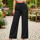 👖✨ Pantalon taille haute à jambes larges, tissu respirant et belle chute, style élégant pour tous les jours