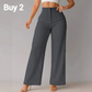 👖✨ Pantalon taille haute à jambes larges, tissu respirant et belle chute, style élégant pour tous les jours