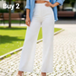 👖✨ Pantalon taille haute à jambes larges, tissu respirant et belle chute, style élégant pour tous les jours