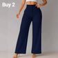 👖✨ Pantalon taille haute à jambes larges, tissu respirant et belle chute, style élégant pour tous les jours