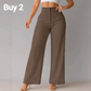 👖✨ Pantalon taille haute à jambes larges, tissu respirant et belle chute, style élégant pour tous les jours