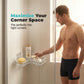 Panier de douche d'angle gain de place sans perçage