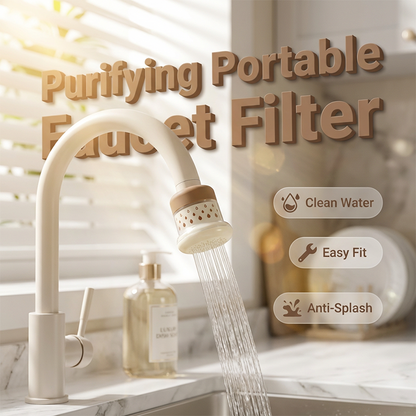🚰 PROMO LIMITÉE ACHETEZ 1 OBTENEZ 1 GRATUIT ! 💥 Filtre à Eau Portable Robinet – Filtration Avancée, Rotation 360°, Installation Facile ✨