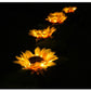Lampes solaires de jardin étanches en forme de tournesol