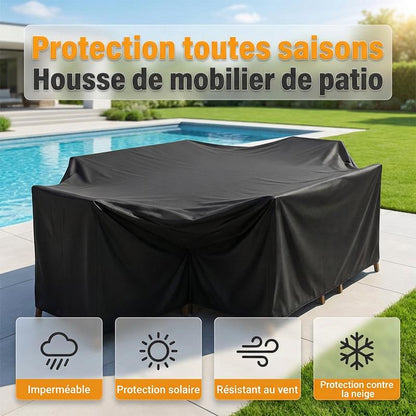 📢 50% DE RÉDUCTION ! ☂️ Housse Anti-Poussière Résistante à l’Eau – 210D Oxford – UV & Anti-Vent for Meubles de Terrasse