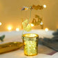 Porte-bougie parfumé rotatif de Noël