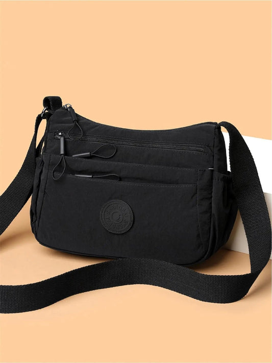 💐50 % DE RÉDUCTION ! Sac à bandoulière uni pour femme – Multipochettes et fermeture à glissière 🔐👛【Stock limité】