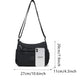 💐50 % DE RÉDUCTION ! Sac à bandoulière uni pour femme – Multipochettes et fermeture à glissière 🔐👛【Stock limité】