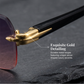 Lunettes de soleil rectangulaires sans monture pour hommes et femmes