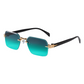 Lunettes de soleil rectangulaires sans monture pour hommes et femmes