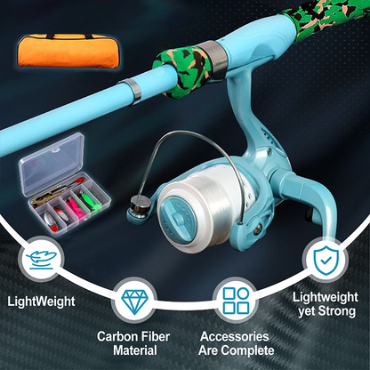 Portable Complete Fishing Tackle Set