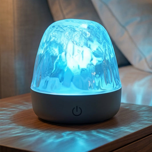 Lampe à effet d'ondulation d'eau LED 16 couleurs avec télécommande