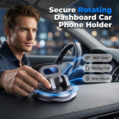 Support de téléphone de voiture rotatif pour tableau de bord