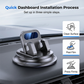 Support de téléphone de voiture rotatif pour tableau de bord