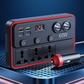 Chargeur de voiture multifonctionnel avec prises secteur et ports USB