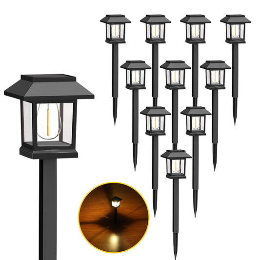 Lot de 2 lampes solaires étanches pour allée extérieure