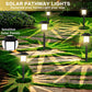 Lot de 2 lampes solaires étanches pour allée extérieure
