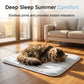 ❄️[Soldes d'été] Tapis rafraîchissant en soie glacée pour animaux – Coussin rafraîchissant d'été pour chiens et chats, respirant et lavable, pour une utilisation intérieure et extérieure, léger et idéal pour les cages et les canapés
