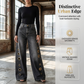 🔥Promotion exceptionnelle : 50 % de réduction🌟Jean pour femme à jambes larges avec œillets