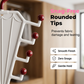 Rangement V‑shaped double face – Portant de rangement multifonction