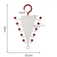 Rangement V‑shaped double face – Portant de rangement multifonction