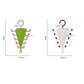 Rangement V‑shaped double face – Portant de rangement multifonction