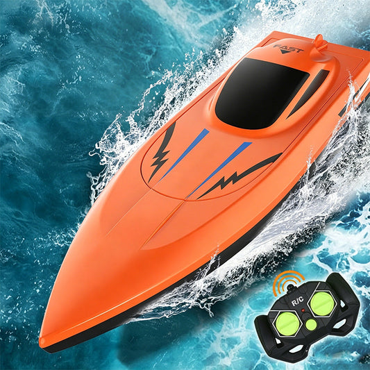 Bateau radiocommandé haute vitesse 2.4 GHz à double moteur