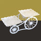 Chariot de service à deux étages 🍰 Déplacez-le où vous voulez, servez avec élégance – Deux étages spacieux et des roulettes maniables ✨