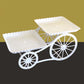 Chariot de service à deux étages 🍰 Déplacez-le où vous voulez, servez avec élégance – Deux étages spacieux et des roulettes maniables ✨