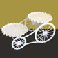Chariot de service à deux étages 🍰 Déplacez-le où vous voulez, servez avec élégance – Deux étages spacieux et des roulettes maniables ✨