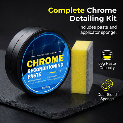 Pâte de restauration pour chromes de voiture