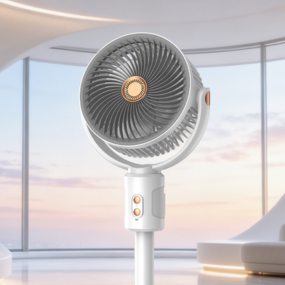 🌀 PROMO LIMITÉE 50% DE RÉDUCTION ! ✨ Ventilateur Rétractable sans Fil – Hauteur Réglable, Moteur DC Silencieux, Télécommande 🏠