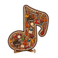 📢📢60% DE RÉDUCTION !! ⏰Puzzle en Bois en Forme de Note de Musique🎶🧩