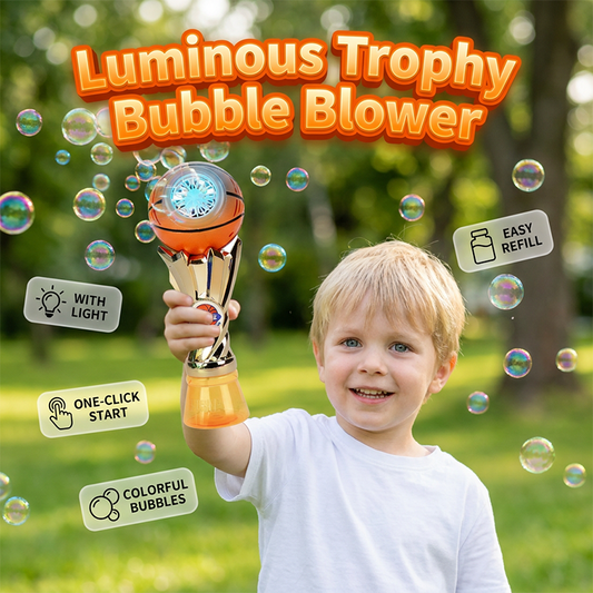 ⚽🏀Souffleur de bulles lumineux pour trophées de football et de basket