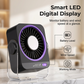 Ventilateur Portable de Bureau et Mural avec Écran LED