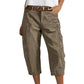 🔥👖 PROMO FLASH 50% ! Pantalons Cargo Capri Décontractés – Coupe Ample, Poches Multiples, Tissu Respirant, 6 Tailles, Idéaux Été & Quotidien 🌿