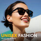 Lunettes de soleil carrées unisexes élégantes avec protection UV400