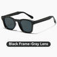 Lunettes de soleil carrées unisexes élégantes avec protection UV400