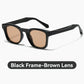 Lunettes de soleil carrées unisexes élégantes avec protection UV400