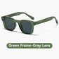 Lunettes de soleil carrées unisexes élégantes avec protection UV400