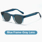 Lunettes de soleil carrées unisexes élégantes avec protection UV400