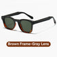 Lunettes de soleil carrées unisexes élégantes avec protection UV400