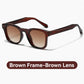 Lunettes de soleil carrées unisexes élégantes avec protection UV400