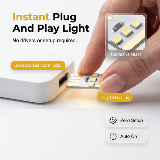 ⏳🔌 PROMO ! Veilleuse LED USB mini portable, douce lumière ✨