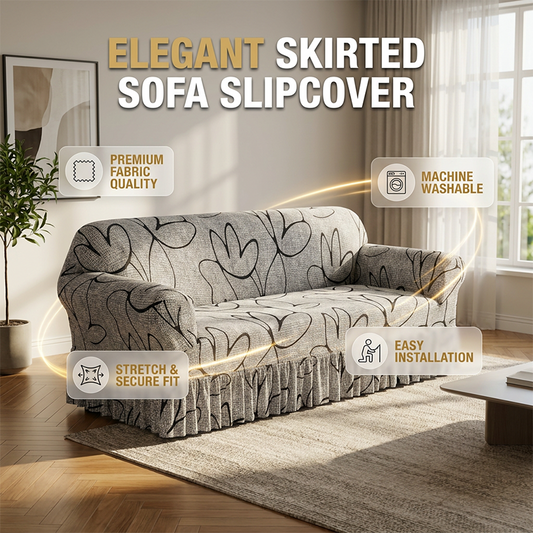 🛋️ PROMO LIMITÉE 50% DE RÉDUCTION ! ✨ Housse de Canapé Extensible – Anti-dérapant, Élégant, Réutilisable 🌿